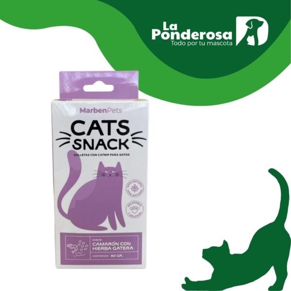 Cats Snack Camarón con Hierba Gatera